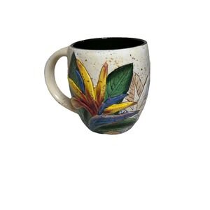 Island Plantations Bird of Paradise Tropical mug Colorful Leaves